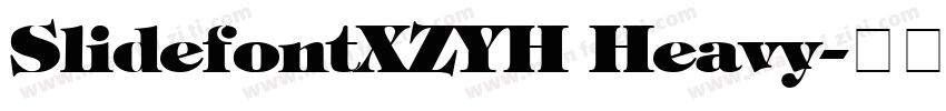 SlidefontXZYH Heavy字体转换